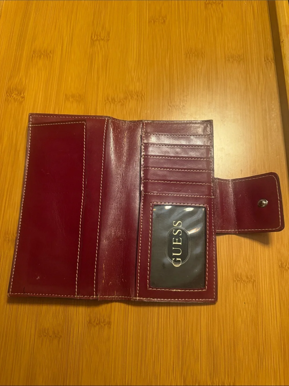 Guess leather card